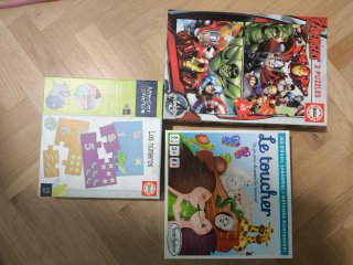 Lote 3 Puzzles Educa y Sentosphere