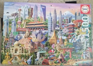 Lote Puzzles 1500 piezas y 3D