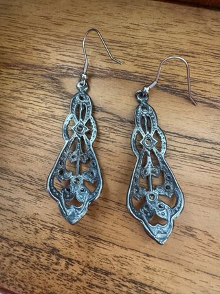 Pendientes Vintage Art Déco Azules