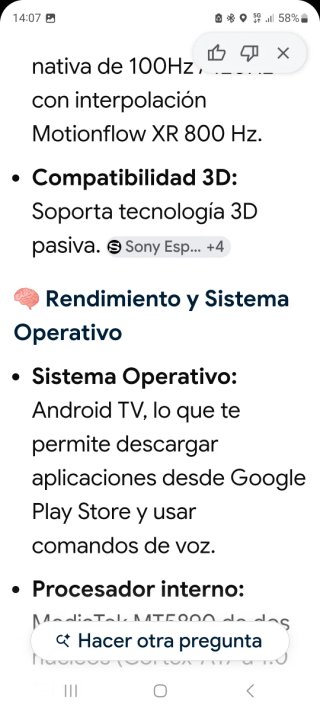 TV Sony 65 Negra y Blanca