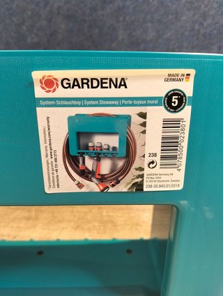 GARDENA - Soporte Mural Grande de Plástico para Mangueras de hasta 35 m