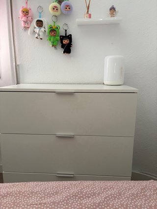 Mueble 3 cajones blanco 77x38cm