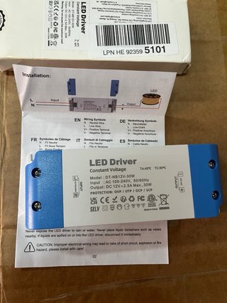 Driver LED DT-NB12V-30W 12V 30W