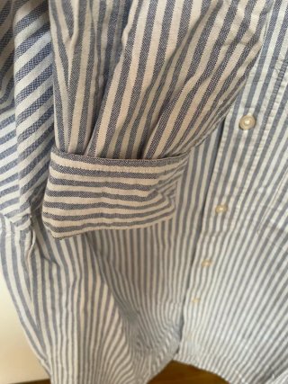 Camisa H&M Rayas Azul Talla L
