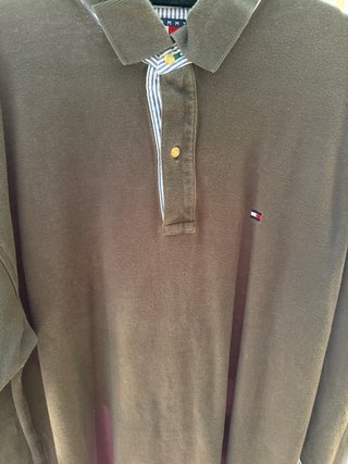 Polera Tommy Hilfiger Manga Larga Marrón XL