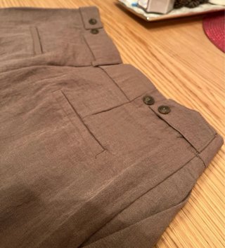 Pantalón ancho fluido marrón