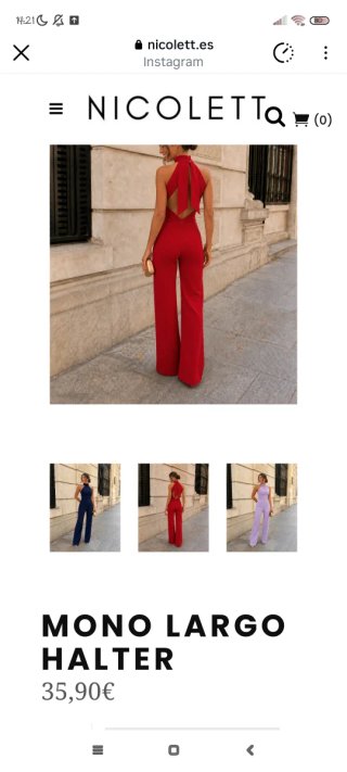 Mono halter naranja Nicolett talla única,Nuevo!