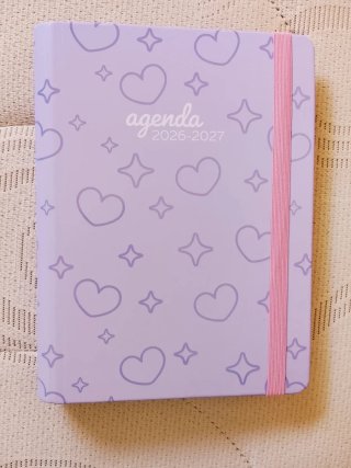 Agenda 2026-2027 Lila Corazones y Estrellas