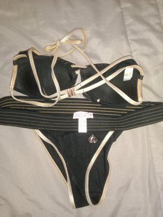 Costume da bagno nero taglia 40/S