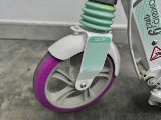 Patinete Oxelo Mid 9 Blanco y Morado