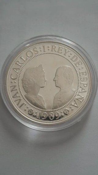Moneda 2000 Pts Plata 1989 Cristóbal Colón.