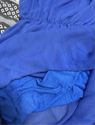 Vestido azul elegante talla única