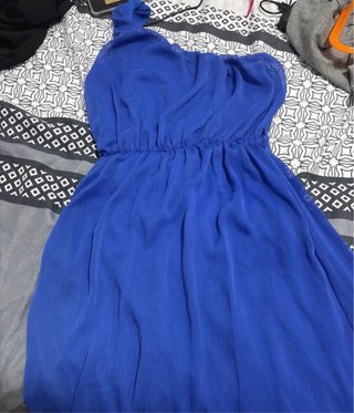 Vestido azul elegante talla única