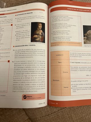 Lengua castellana y literatura 1, Le Bachillerato
