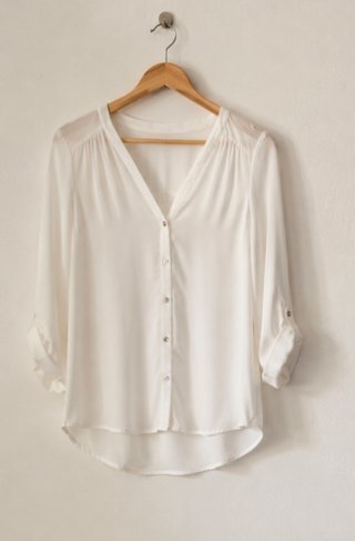 Blusa blanca mujer verano