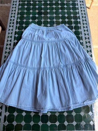 Falda larga Zara niña azul