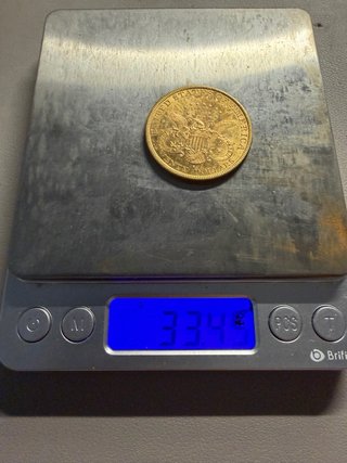 Moneda Oro 20 Dólares 1883