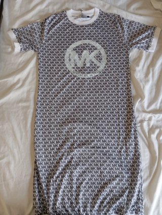 Vestido Michael Kors Gris Talla M