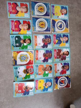 Lote de 18 cromos del mundial