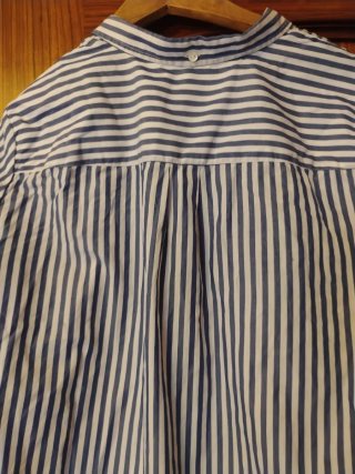 Camisa Uterque Rayas Azul Blanco