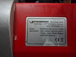 Bomba de vacío ROTHENBERGER Roairvac 6.0