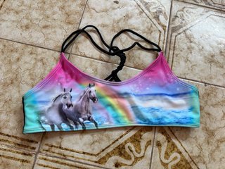 Bikini niña H&M parte de arriba multicolor