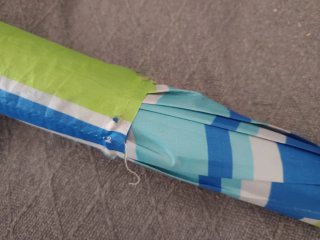 Sombrilla 140 cm colores vivos funda rota completo