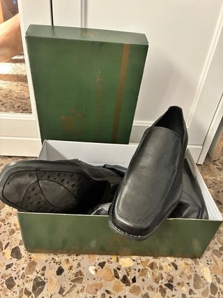 Zapato Maxi Comfort Piel Negro Talla 39 Nuevo