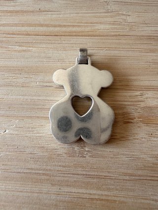 Colgante Oso Corazón Plata 925 Tous