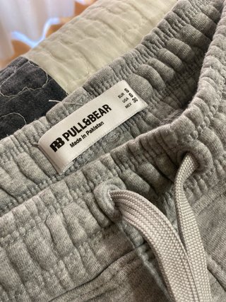 Pantalón Baggy Gris Pull and Bear