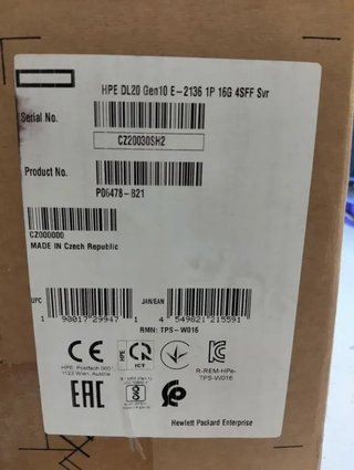 Servidor HPE ProLiant DL20 Gen10 P06478-B21