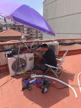 Instalación de aire acondicionado, mantenimiento