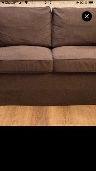 Sofá Ikea marrón tela