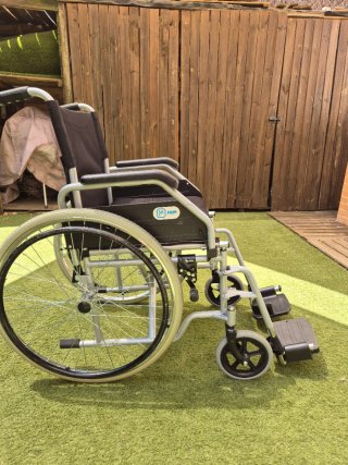 Silla ruedas aluminio plegable ruedas grandes.PRIM