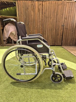 Silla ruedas aluminio plegable ruedas grandes.PRIM