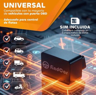 Localizador GPS Coche 4G OBD FindCar - NUEVO