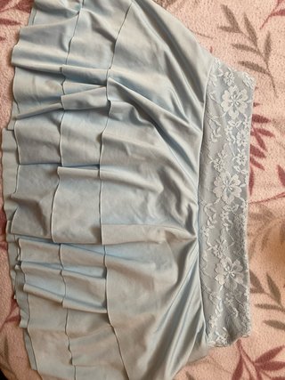 Top encaje azul verano talla única
