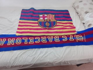FC Barcelona bufanda y bandera