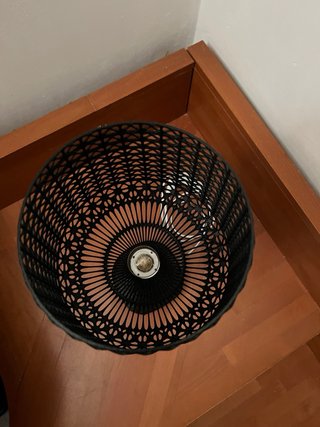 Lampada da tavolo stile Kartell nera 50cm