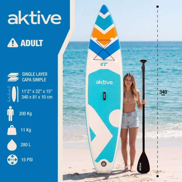 Tabla paddle surf hinchable 11.2" hasta 200 kg
