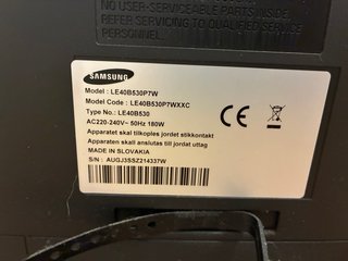 Televisor Samsung LCD 40 Negro/Rojo