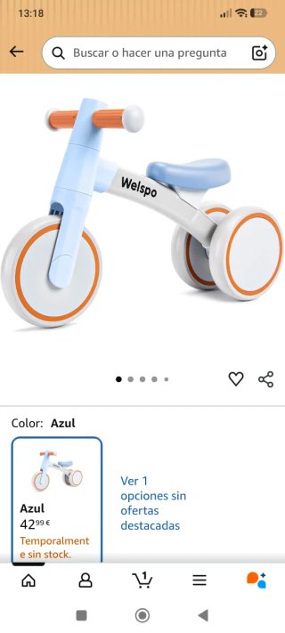 Bicicleta de aprendizaje Welspo verde menta