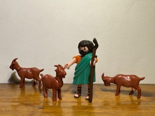 Playmobil Cabrero con 3 cabras