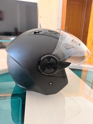 Casco LS2 Negro con Visera Transparente