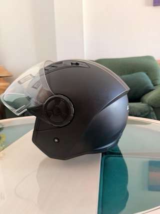Casco LS2 Negro con Visera Transparente
