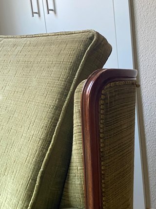 Pareja sillones vintage verde