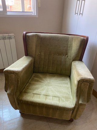 Pareja sillones vintage verde