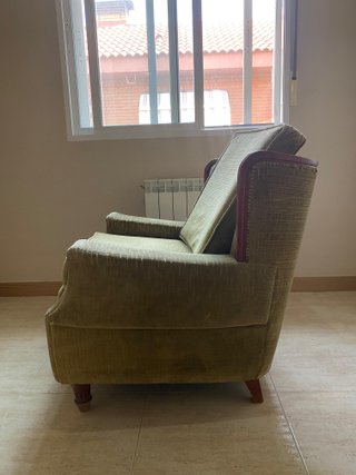 Pareja sillones vintage verde