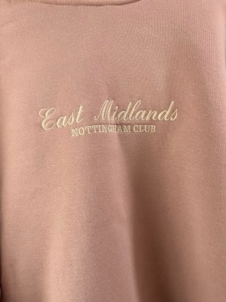 Sudadera rosa East Midlands