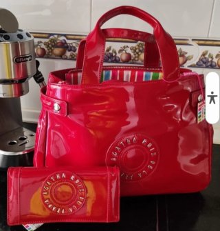 Bolso y monedero Agatha Ruiz de la Prada rojo